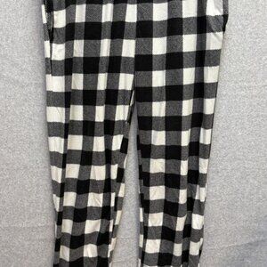 Columbia Womens M Fleece Pajama Pants PJ Black White